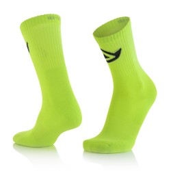 Chaussettes coton hautes ACERBIS - Jaune fluo