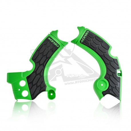 Protection de cadre ACERBIS X-GRIP KAWASAKI 250 KXF '17 - Vert / Noir / Blanc