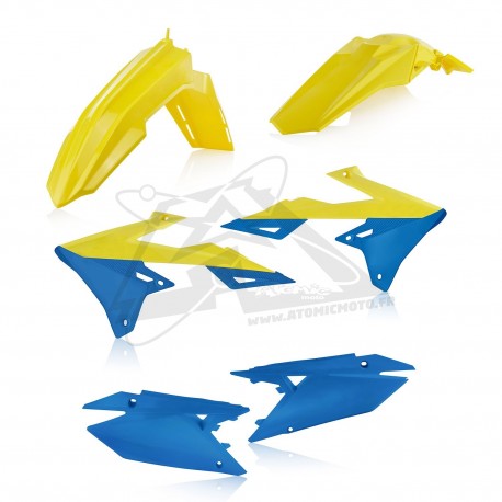 Kit plastiques complet SUZUKI 450 RMZ '18 - Jaune / Bleu 