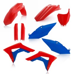 Kit plastiques super complet HONDA 450 CRFR '17 - Rouge / Bleu 