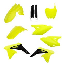 Kit plastiques super complet SUZUKI 250 RMZ '18 - Jaune fluo 