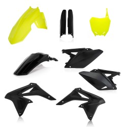 Kit plastiques super complet SUZUKI 250 RMZ '18 - Noir / Jaune fluo