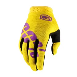 Gants 100% ITRACK neon Jaune