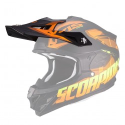 Visière SCORPION VX-15 EVO AIR DEFENDER Noir mat/Orange