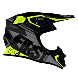 Casque G4 Fibre V2 FIRSTRACING - Gris / Fluo