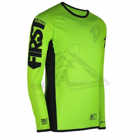Maillot Skinny Fit FIRSTRACING - Jaune Fluo