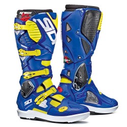 Bottes SIDI CROSSFIRE 3 SRS - Bleu / Jaune fluo