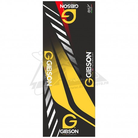 Tapis noir / jaune GIBSON 80×200cm