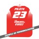 Maillot Atomic GP perso NOM + NUMERO + SPONSORS - 17 coloris au choix