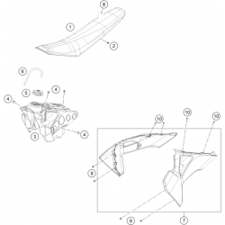 Réservoir, selle et ouïes