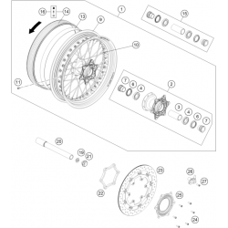 Roue avant