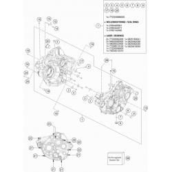 Carters moteur HUSQVARNA 350 FE 2020