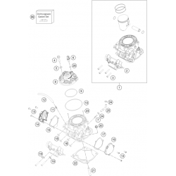 Cylindre et culasse HUSQVARNA 250 TEi 2019