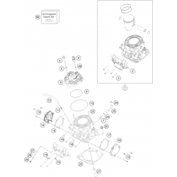 Cylindre et culasse HUSQVARNA 250 TEi 2020