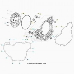 Carter d'embrayage et pome à eau BETA 480 RR 4T EFI 2020