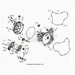 Carter d'embrayage et pompe à eau BETA 125 RR 2T 2020