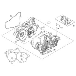 Carter moteur BETA 250/300 RR/RACING 2T 2017
