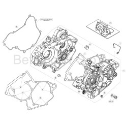 Carter moteur BETA 125 RR 2T 2018