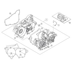 Carter moteur BETA 250/300 X-TRAINER 2T 2017