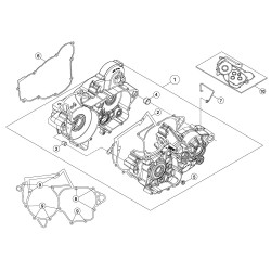 Carter moteur BETA 250/300 X-TRAINER 2T 2018/2019