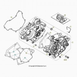 Carter moteur BETA 125 RR 2T 2020