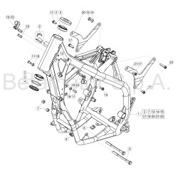 Cadre, chassis BETA 125 RR 2T 2018