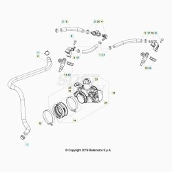 Corps d'injection BETA 350 RR 4T EFI 2020