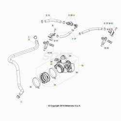 Corps d'injection BETA 430 RR 4T EFI 2020