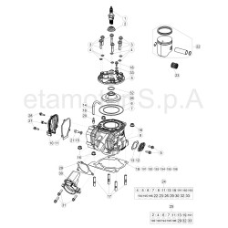 Cylindre et piston BETA 125 RR 2T 2018