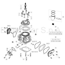 Cylindre et piston BETA 250 X-TRAINER 2T 2018/2019