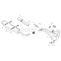 Échappement silencieu BETA ENDURO RR / RACING 2T 2017