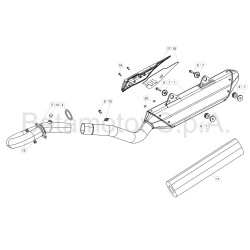 Collecteur et silencieux 4T BETA ENDURO RR / RACING 4T EFI 2018