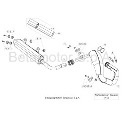 Échappement silencieu BETA ENDURO X-TRAINER 2T 2017