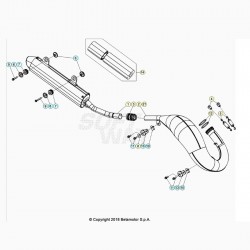 Échappement silencieu BETA 125 RR 2T 2020