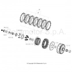 Embrayage BETA 125 RR 2T 2019