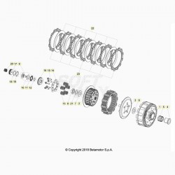 Embrayage BETA 200 RR 2T 2020