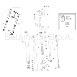 Fourche et tés de fourche BETA 125 RR 2T 2018
