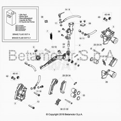 Système de frein avant et arrière BETA 300 RR 2T RACING 2019
