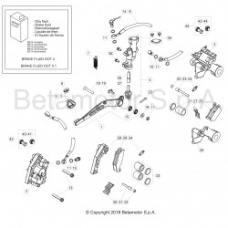 Système de frein avant et arrière BETA ENDURO RR / RACING 4T EFI 2019