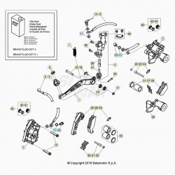 Système de frein avant et arrière BETA 350 RR 4T EFI 2020