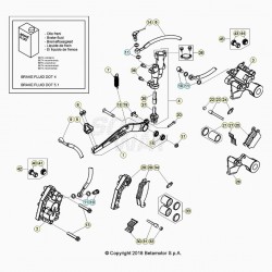 Système de frein avant et arrière BETA 430 RR 4T EFI 2020