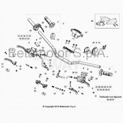 Guidon et maitre cylindres BETA 250 RR 2T RACING 2019