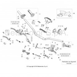 Guidon et maitre cylindres BETA ENDURO RR / RACING 4T EFI 2019