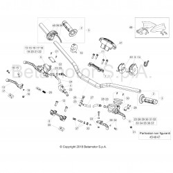 Guidon et maitre cylindres BETA 125 RR 2T 2019