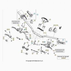 Guidon et maitre cylindres BETA 300 RR 2T 2020