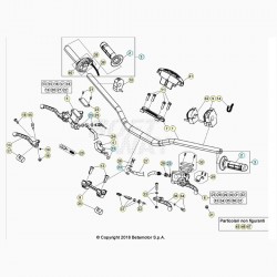 Guidon et maitre cylindres BETA 125 RR 2T 2020