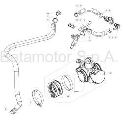 Corps d'injection BETA RR/RACING 4T EFI 2017