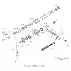 Commande de valves et pompe à eau BETA 250 RR 2T 2019