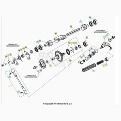 Commande de valves et pompe à eau BETA 125 RR 2T 2020