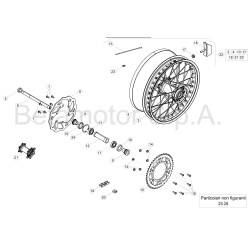 Roue arrière BETA 125 RR 2T 2018